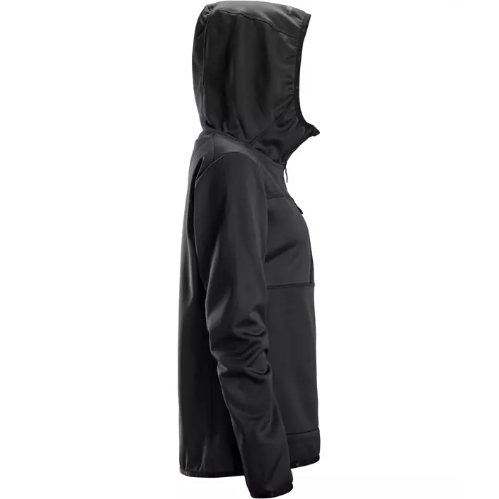 Snickers AllroundWork fleece hoodie dam 8057, Black, large image number 2