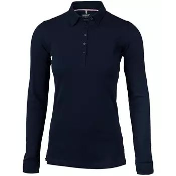 Nimbus Carlington long-sleeved women's polo shirt, Dark navy