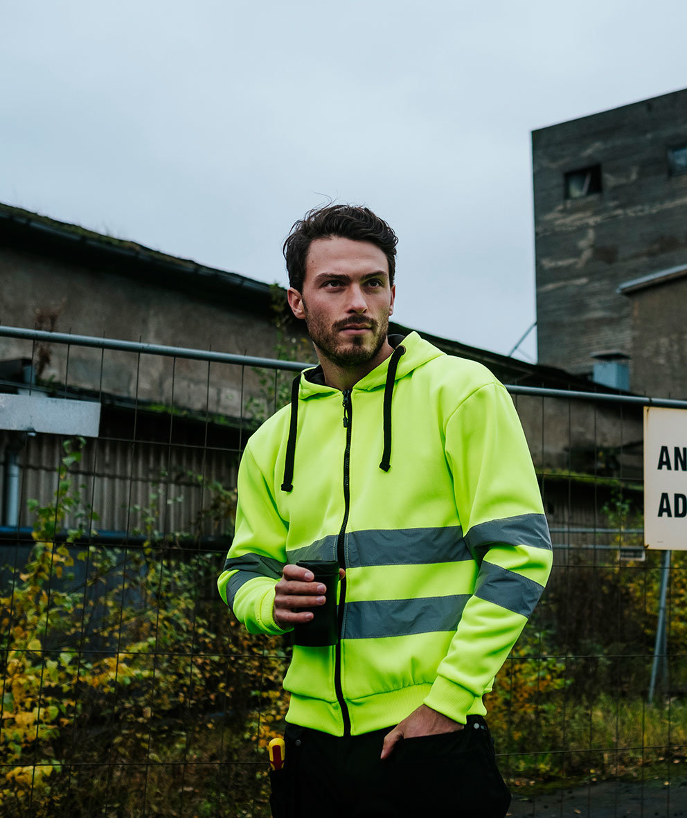 YOU Aalborg hoodie, Hi-Vis Yellow, large image number 2