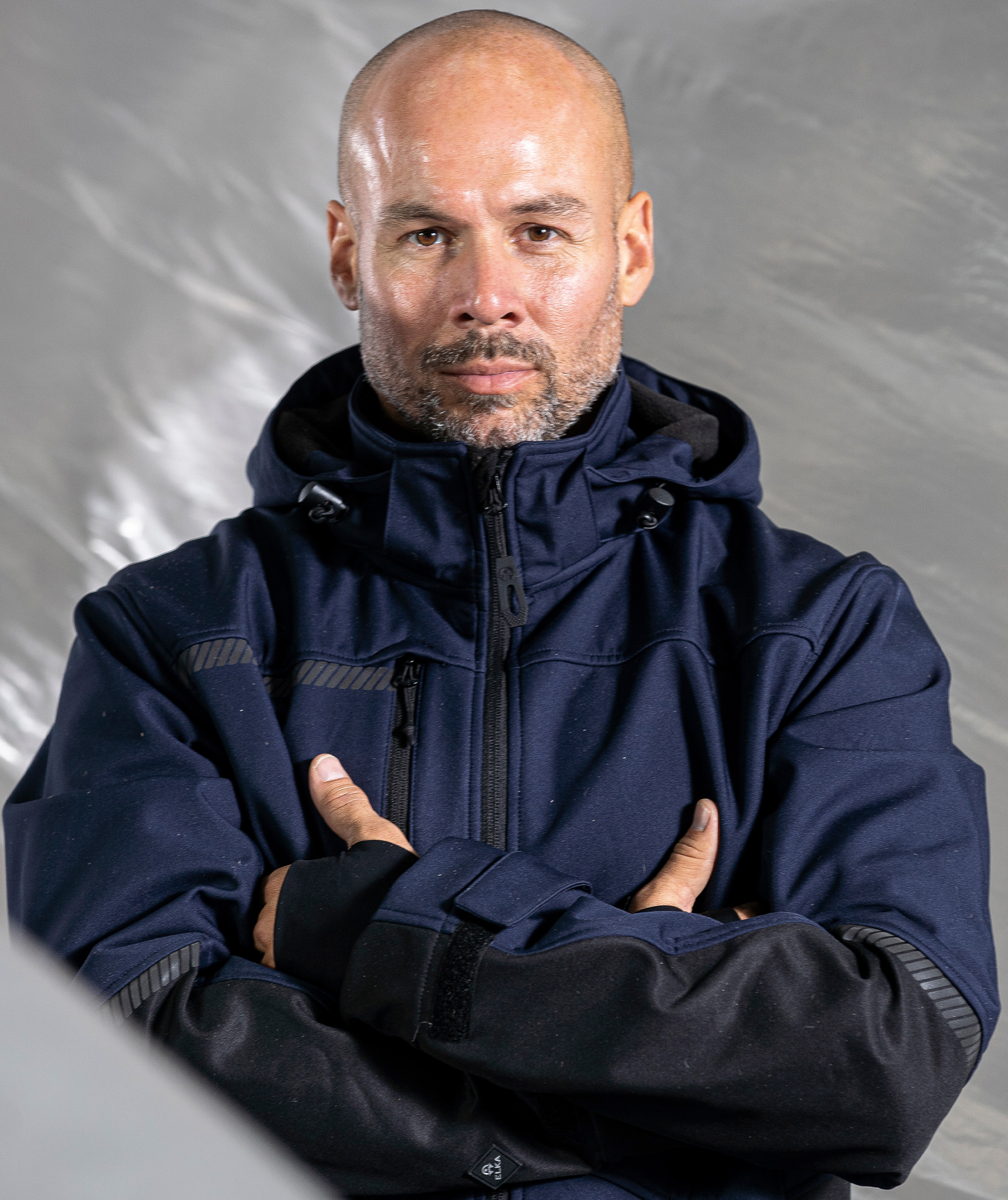 ELKA Working Xtreme softshelljakke, Marine/Sort, large image number 3