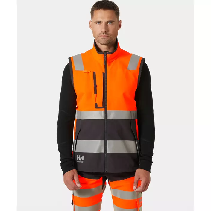 Helly Hansen Alna 4X Tech väst full stretch, Varsel Orange/Ebony, large image number 1