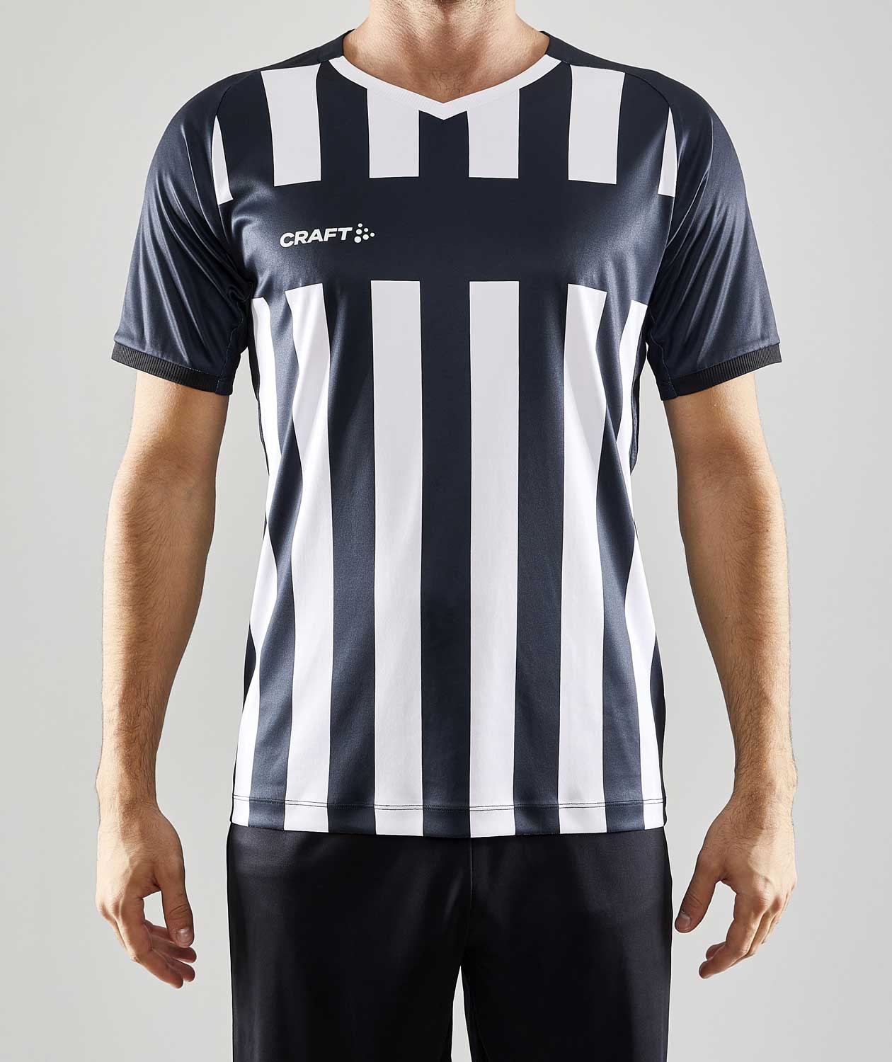 Craft Progress 2.0 Stripe Jersey T-shirt, Black/White