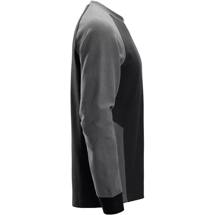 Snickers langermet T-skjorte 2840, Black/Steel Grey, large image number 2