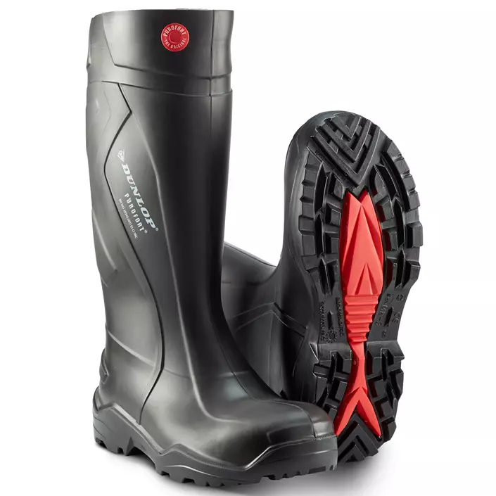 Dunlop Purofort+ safety rubber boots S5, Black, large image number 0