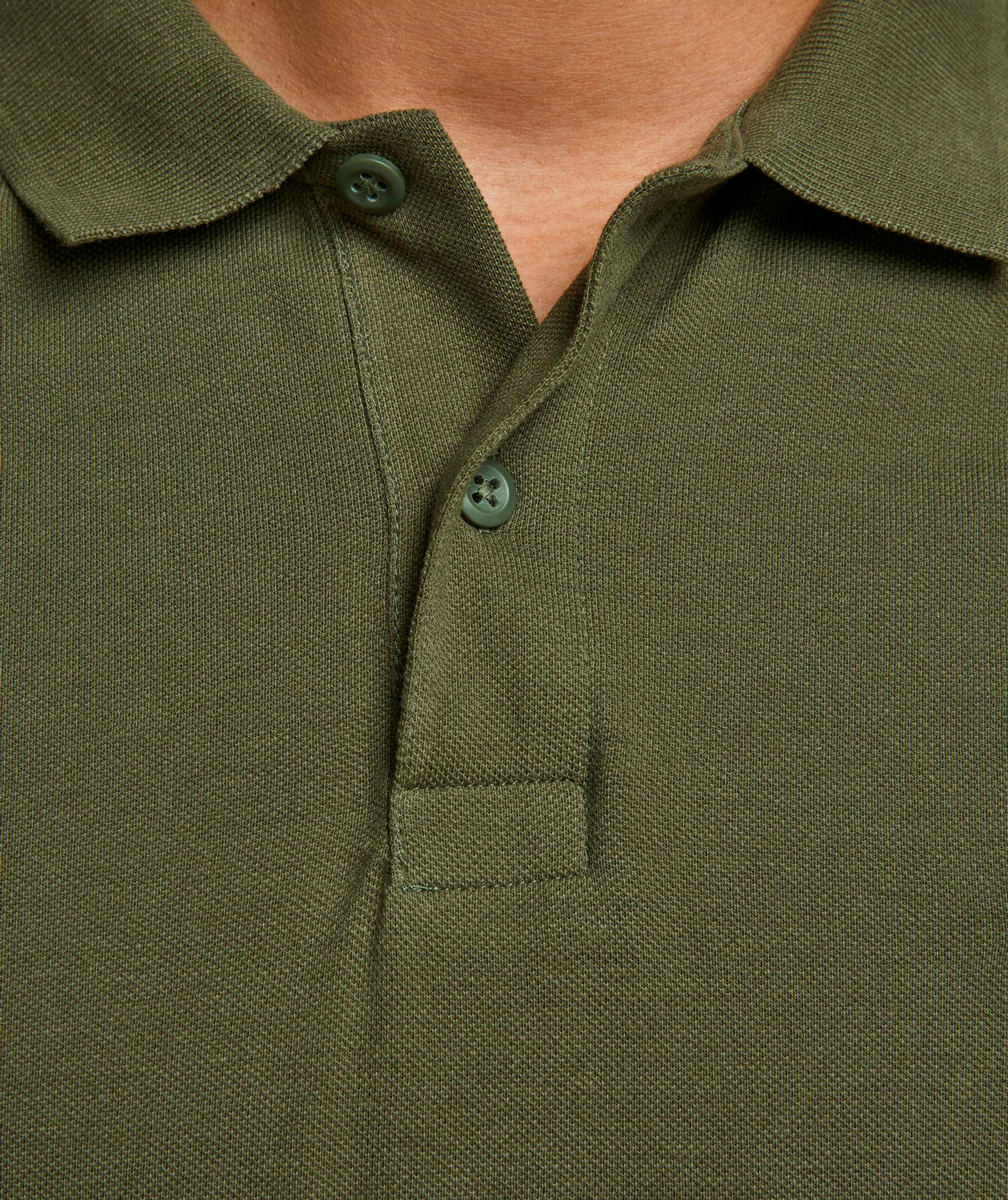 Jack & Jones JJEBASIC polo T-skjorte, Olive night, large image number 2
