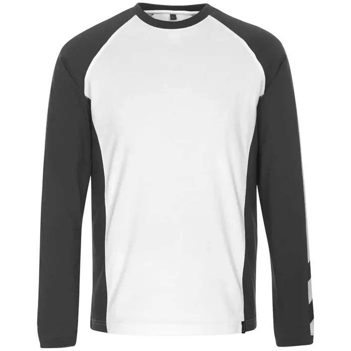 Mascot Unique Bielefeld long-sleeved T-shirt, White/Dark Antracit, large image number 0
