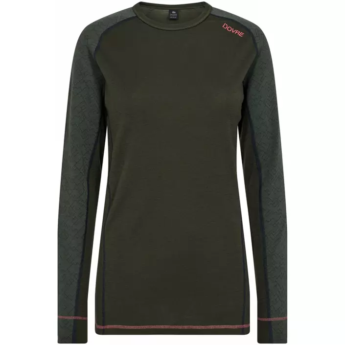 Dovre dame uld baselayer trøje, Grøn, large image number 0