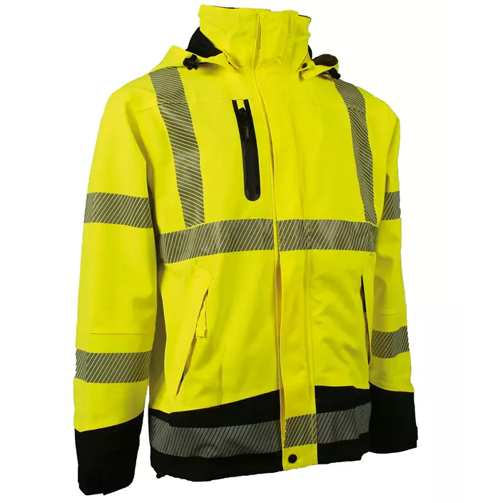 Lyngsøe stretch shell jacket, Hi-vis Yellow/Black, large image number 0