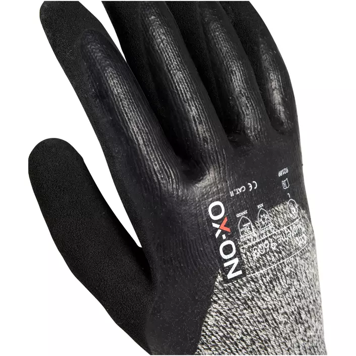 OX-ON Cut Supreme 9603 vinterhandsker med skærebeskyttelse Cut D, Sort/Grå, large image number 5