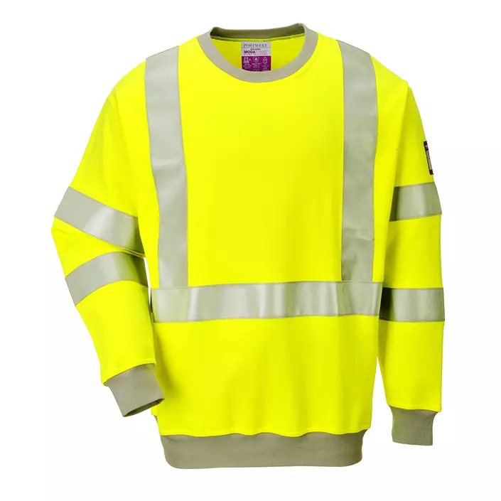Portwest FR sweatshirt, Hi-Vis Yellow, large image number 0