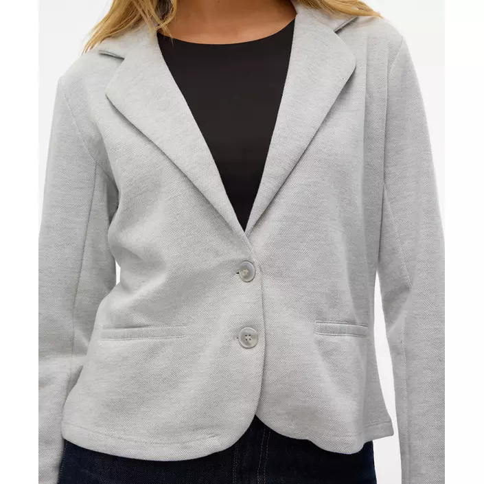 Vero Moda VMEMMA Regular Fit dameblazer, Light Grey Melange, large image number 3