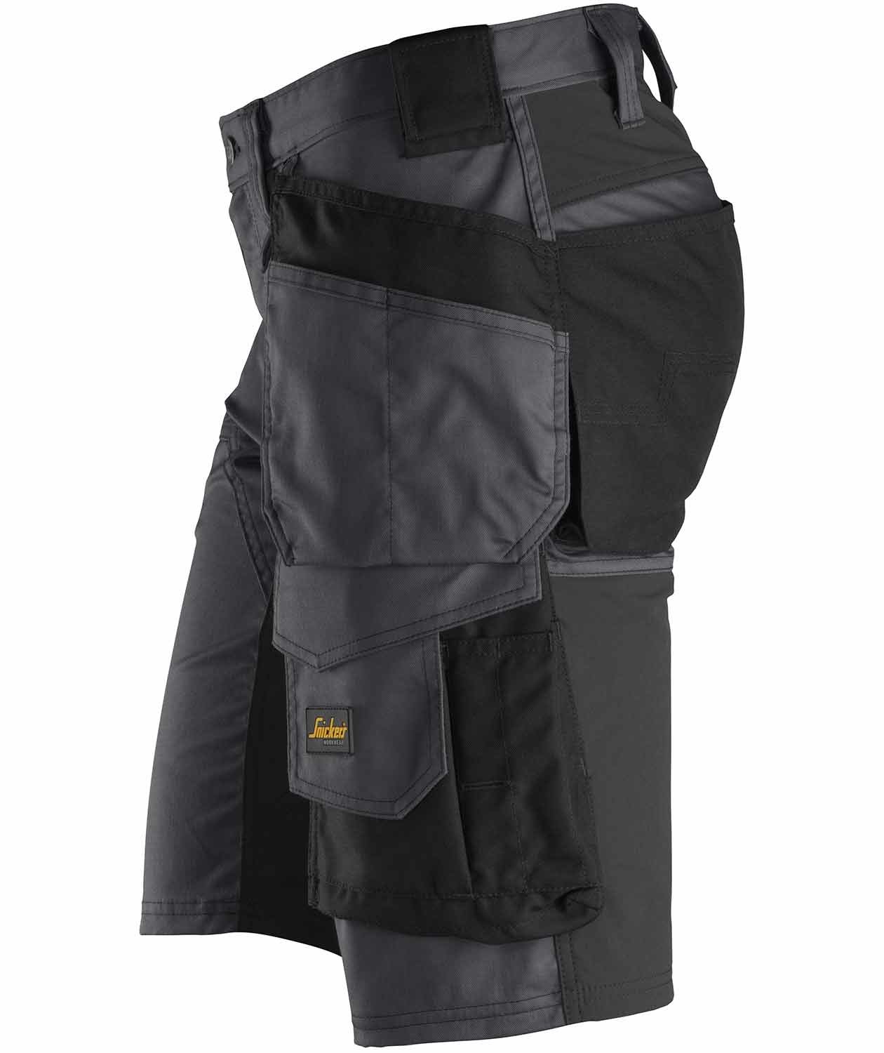 Snickers AllroundWork craftsman shorts 6141, Steel Grey/Black, large image number 3