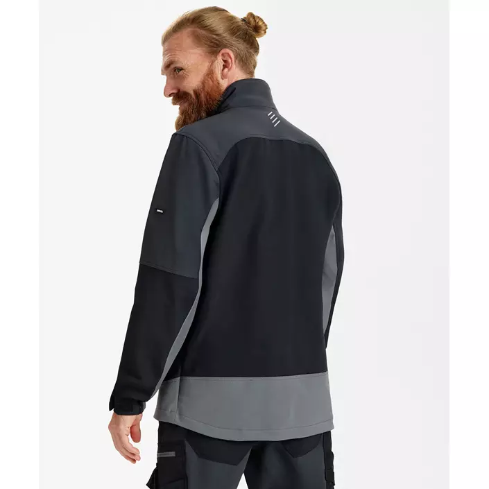 Engel Entire arbejdsjakke full stretch, Black/Anthracite Grey, large image number 4