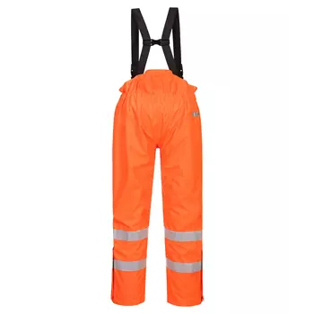 Portwest BizFlame lined rain trousers, Hi-vis Orange