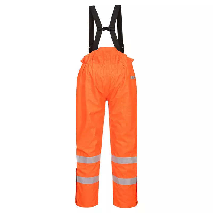 Portwest BizFlame lined rain trousers, Hi-vis Orange, large image number 1
