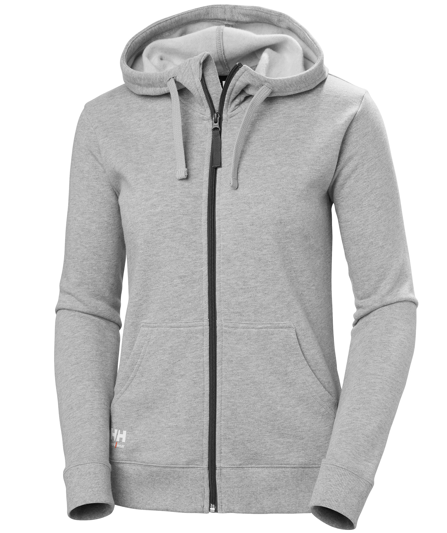 Helly Hansen Classic women's hoodie with zipper, Grey melange, Grey melange, swatch