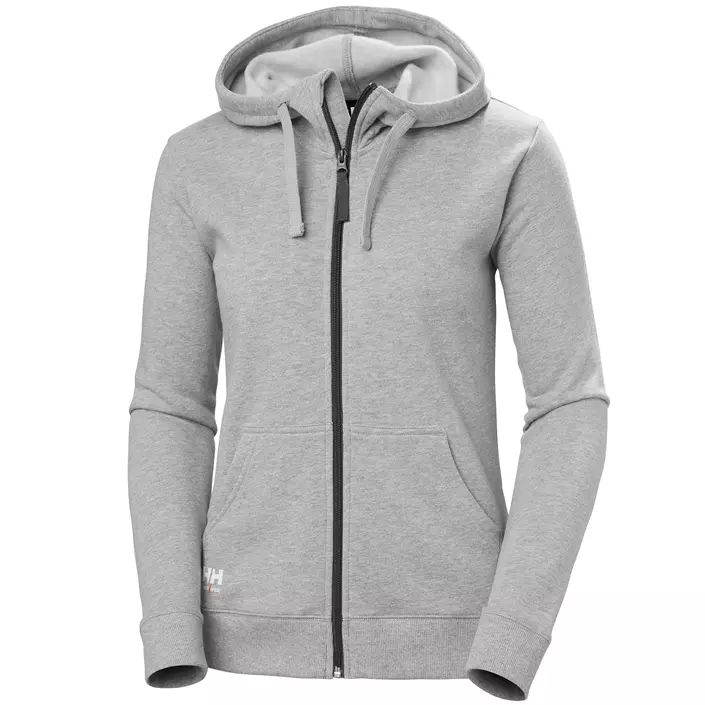 Helly Hansen Classic hoodie med dragkedja dam, Grey melange, large image number 0