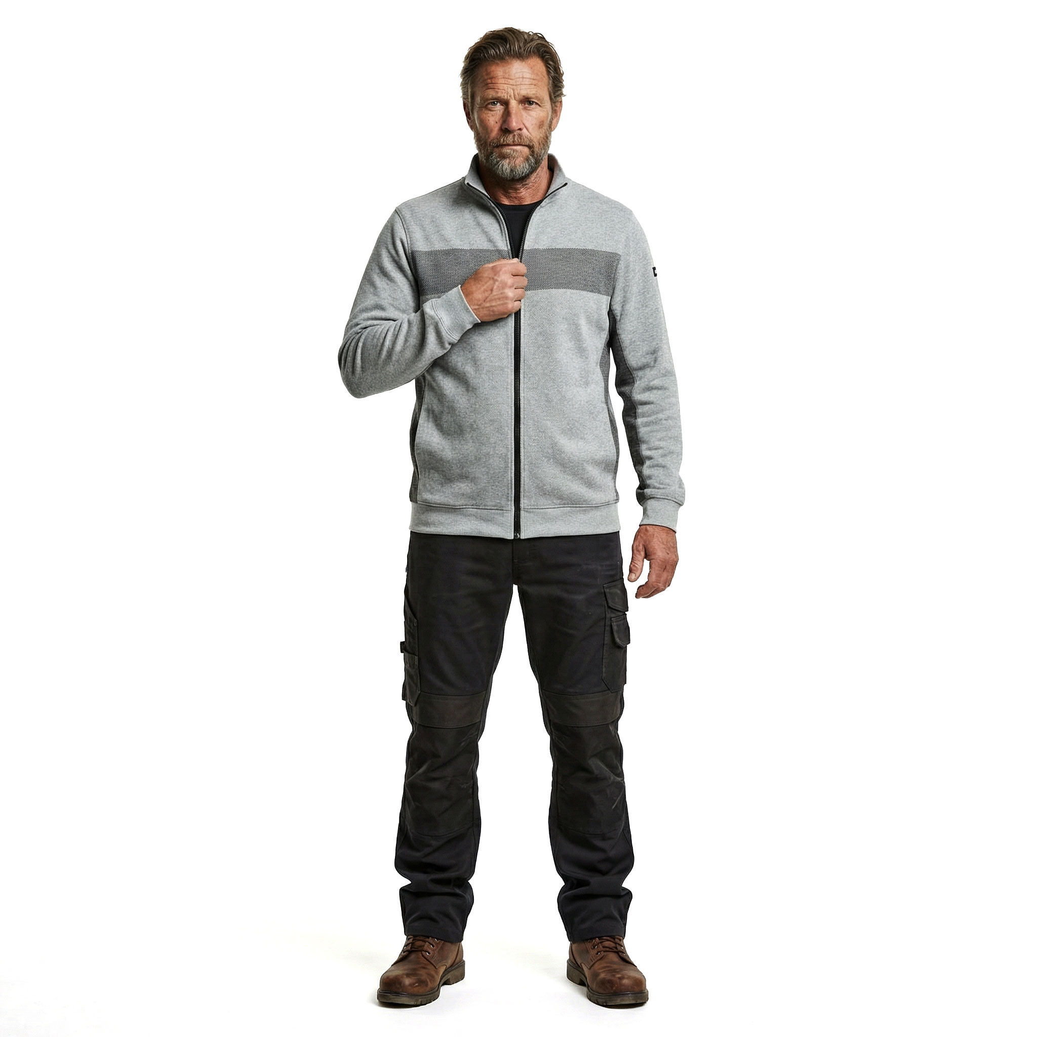 Kansas Evolve craftsman sweatshirt, Dark Grey/Grey, large image number 2