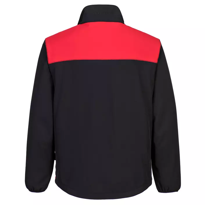 Portwest PW2 softshell jacket, Black/Red, large image number 1