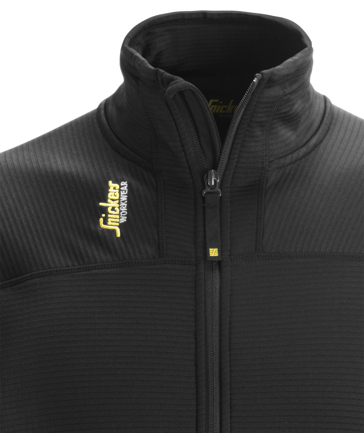 Snickers Body Mapping microfleece midlayer cardigan 9438, Black, large image number 4