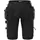 Fristads women's craftsman shorts 2904 GWM, Black, Black, swatch