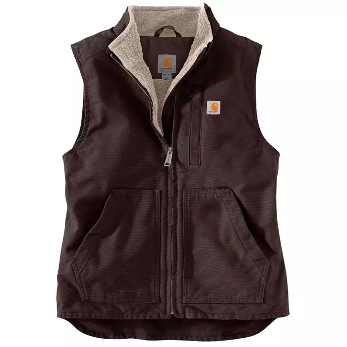 Carhartt Sherpa Mock dame vest, Dark brown, large image number 0