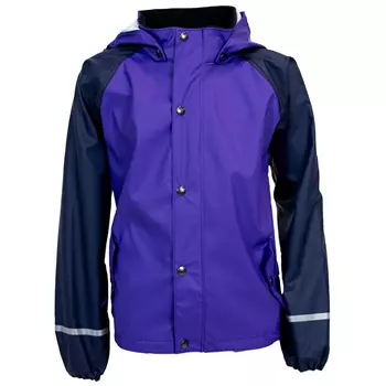 Ocean Cloud Comfort rain jacket for kids, Purple/Navy