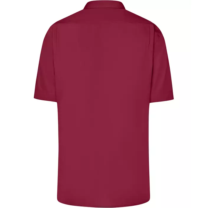 James & Nicholson modern fit kurzärmeliges Hemd, Weinrot, large image number 1