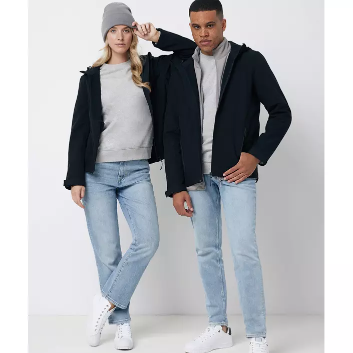 Iqoniq Makalu softshelljacka, Svart, large image number 1