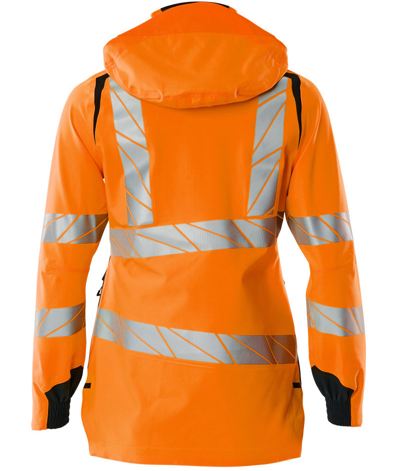 Mascot Accelerate Safe women's shell jacket, Hi-Vis Orange/Dark Marine, large image number 1