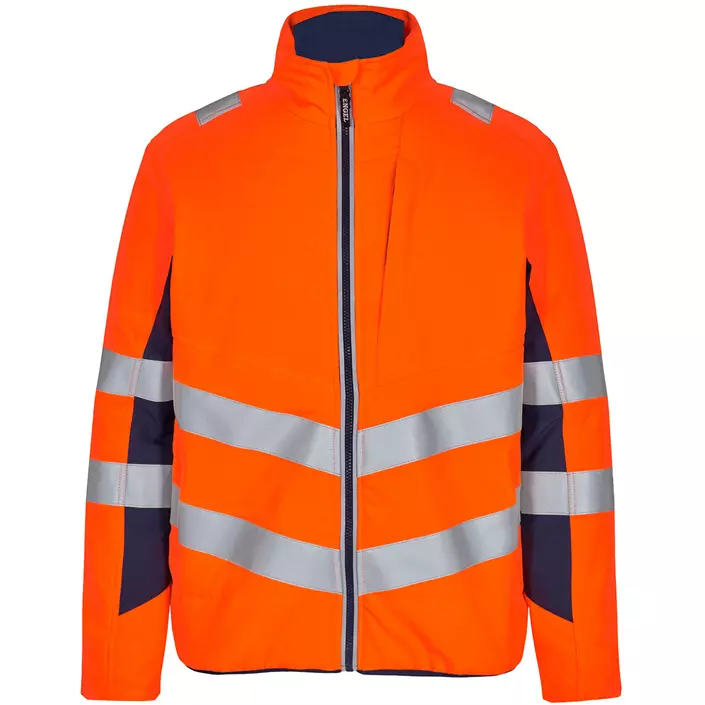 Engel Safety quiltet jakke, Orange/Blue Ink, large image number 0