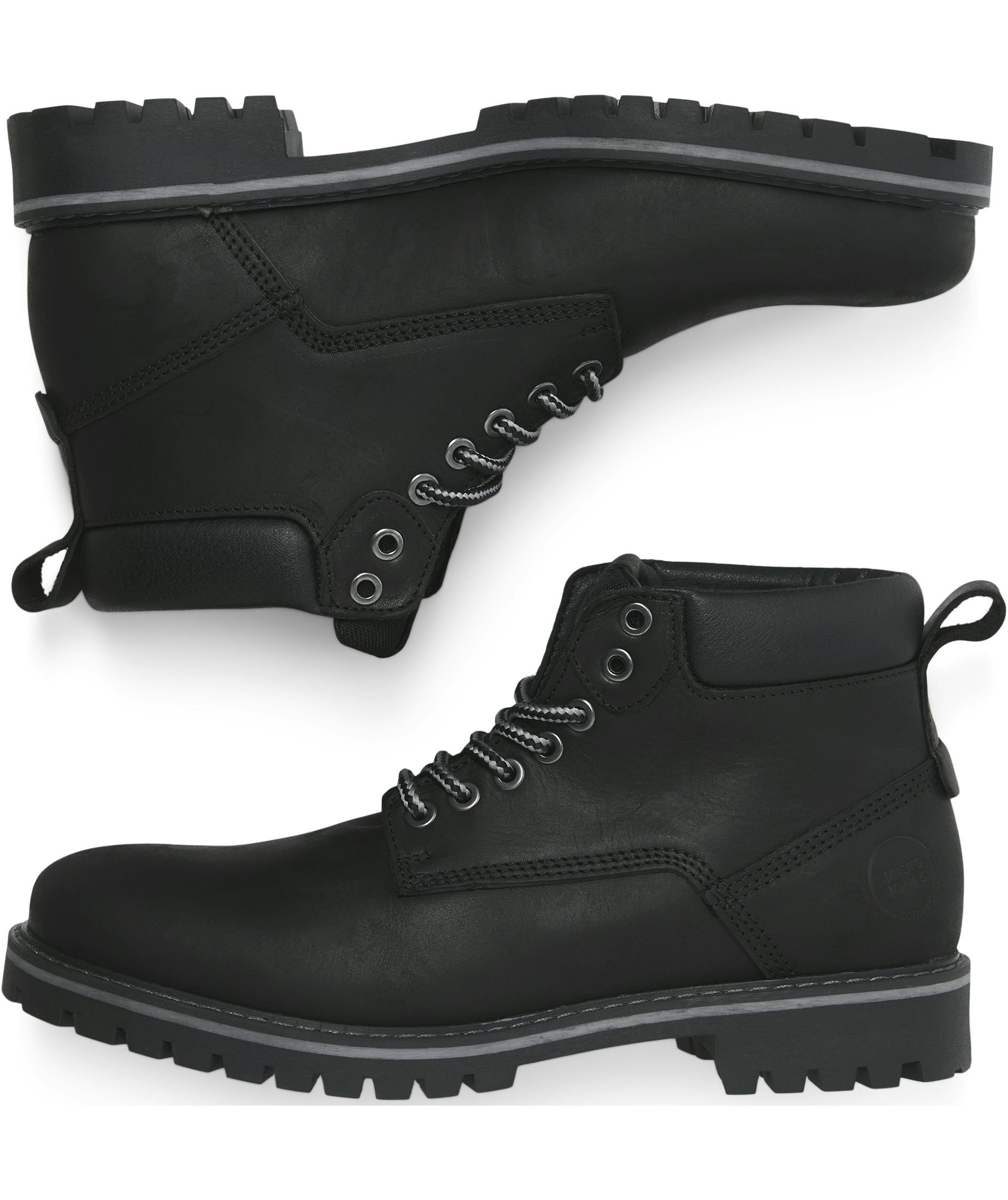 Jack & Jones JFWQUEENSWAY leather boots, Anthracite, large image number 2