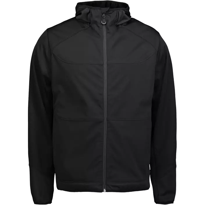 ID Combi Stretch softshell jacket, Black, large image number 0