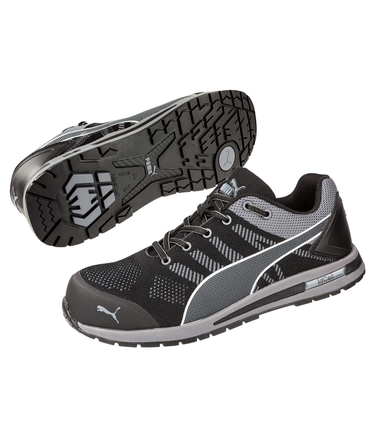 Puma Elevate Knit Low safety shoes S1P, Black/Grey, large image number 4