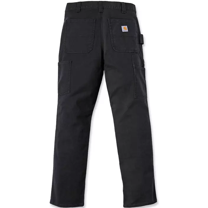 Carhartt Stretch Duck Double Front arbejdsbukser, Sort, large image number 1