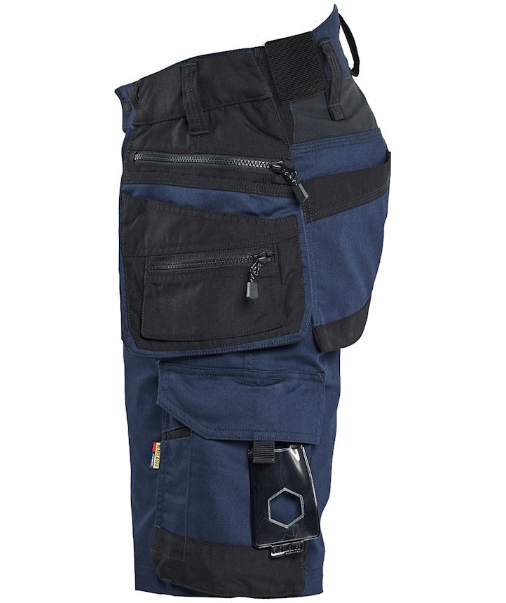 Bl&aring;kl&auml;der Striker hantverksshorts, M&ouml;rk Marinbl&aring;/Svart, large image number 3