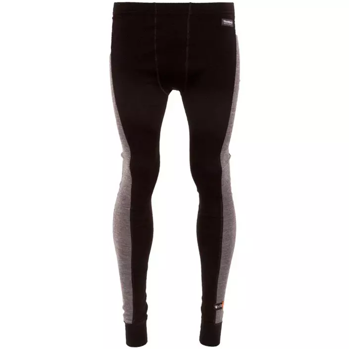 Tranemo FR long johns with merino wool, Black/Grey, large image number 0