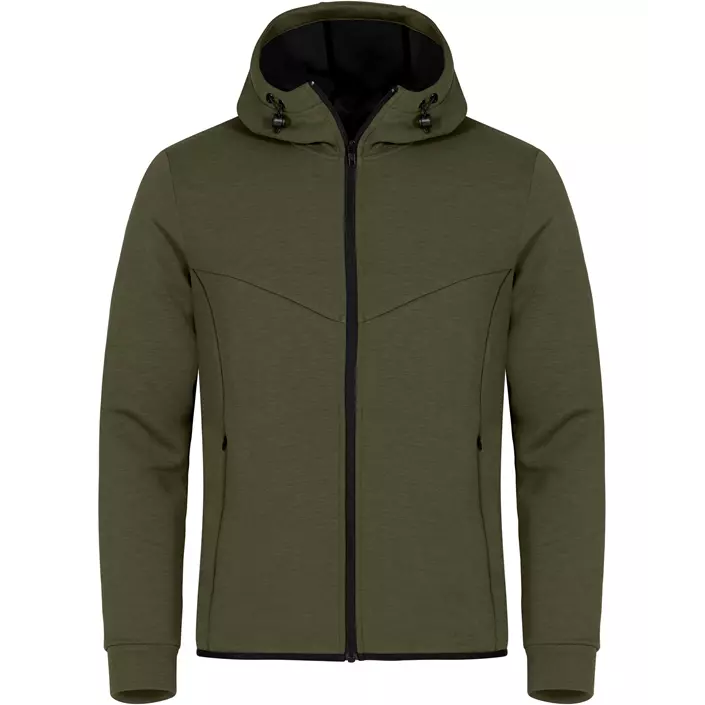 Clique Hayden Hoody Full Zip hoodie med blixtlås, Fog Green, large image number 0