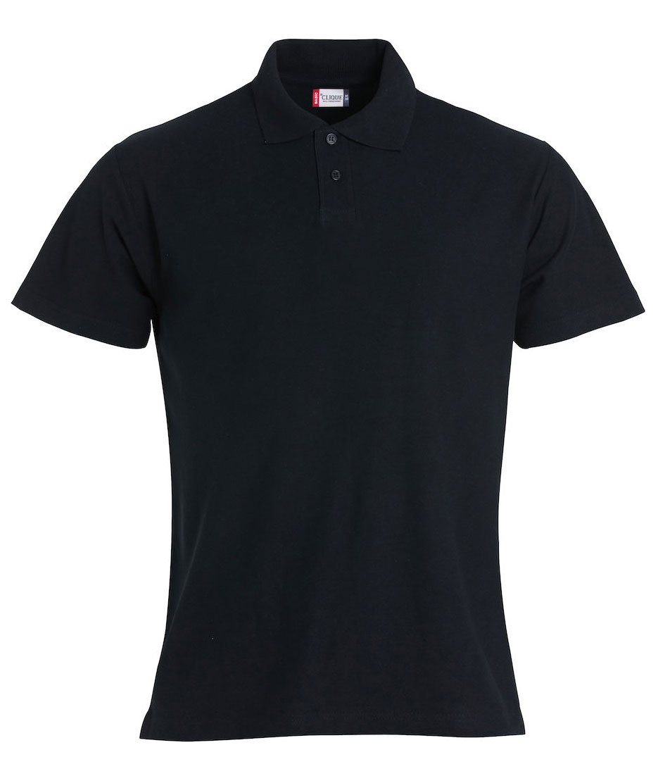 Clique Basic Polo T-shirt till barn, Svart