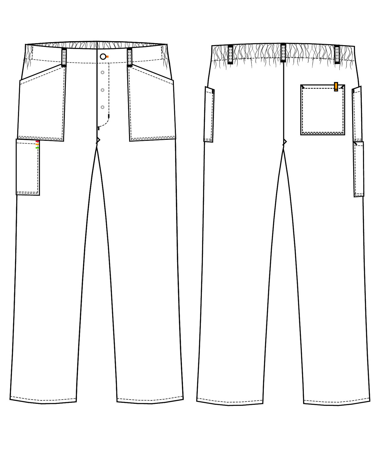 Kentaur trousers with patch pocket leg length 84 cm, Black, large image number 3