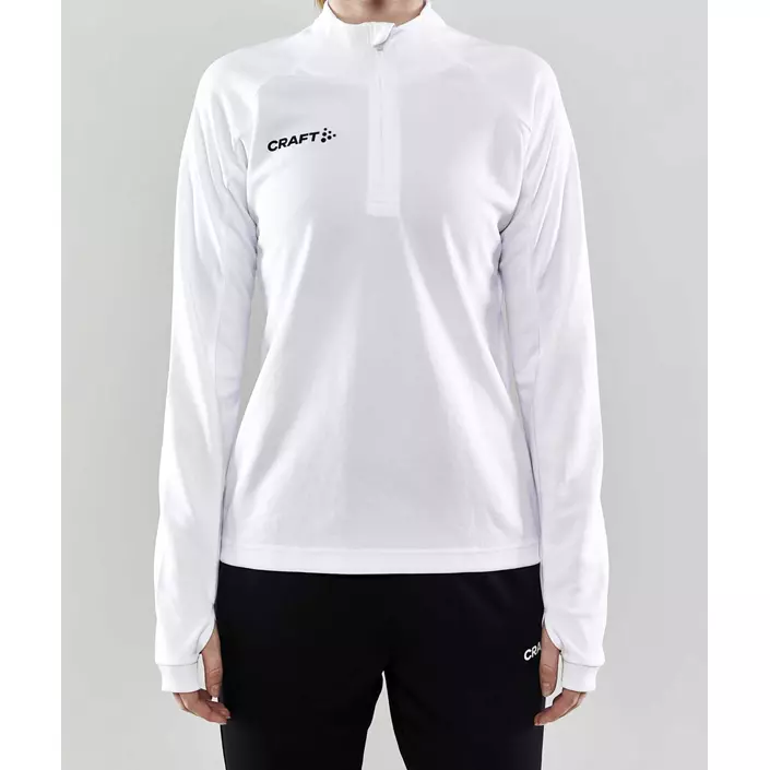 Craft Evolve Halfzip women's sweatshirt, White, large image number 1