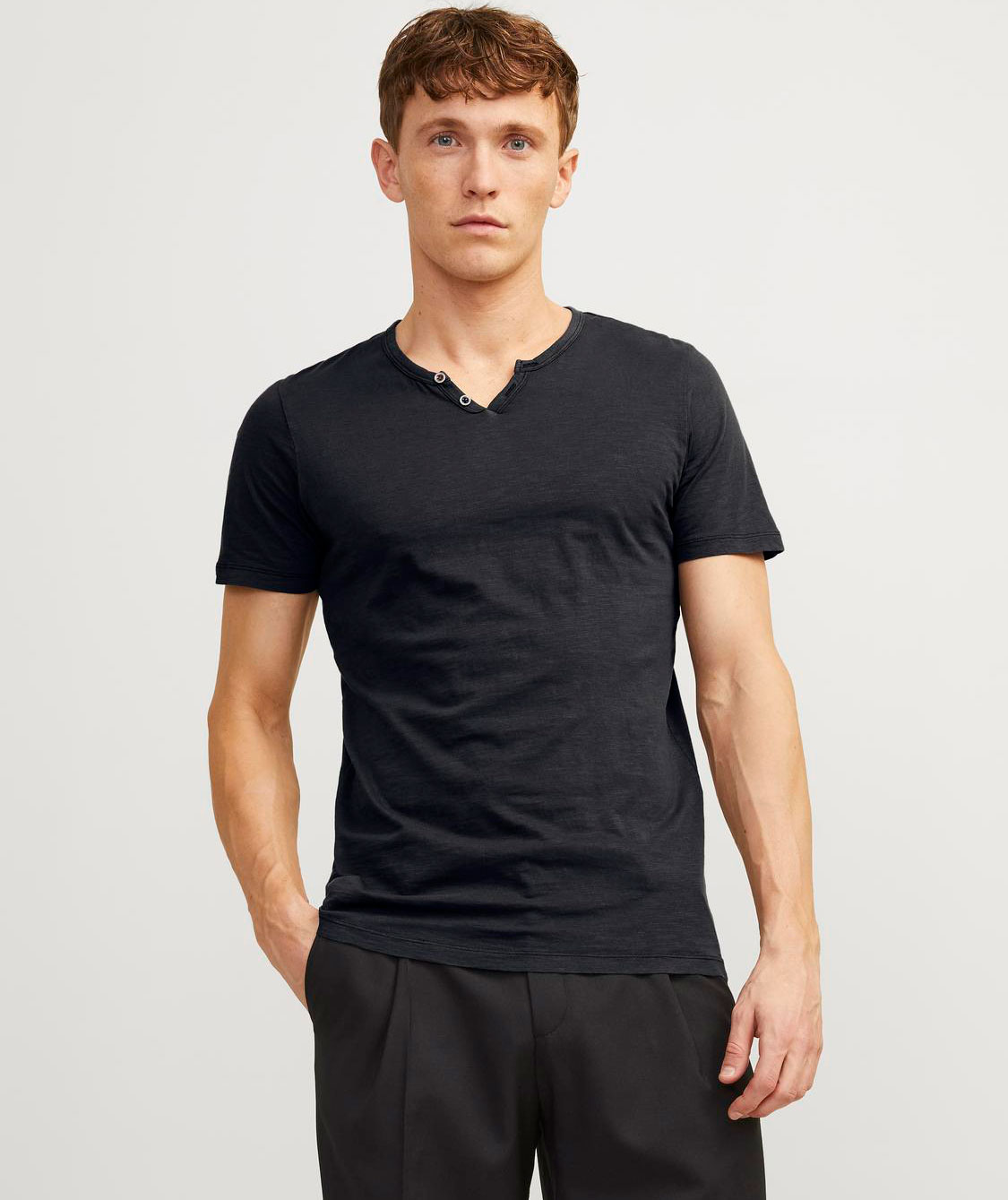 Jack & Jones JJESPLIT T-shirt, Black, large image number 6