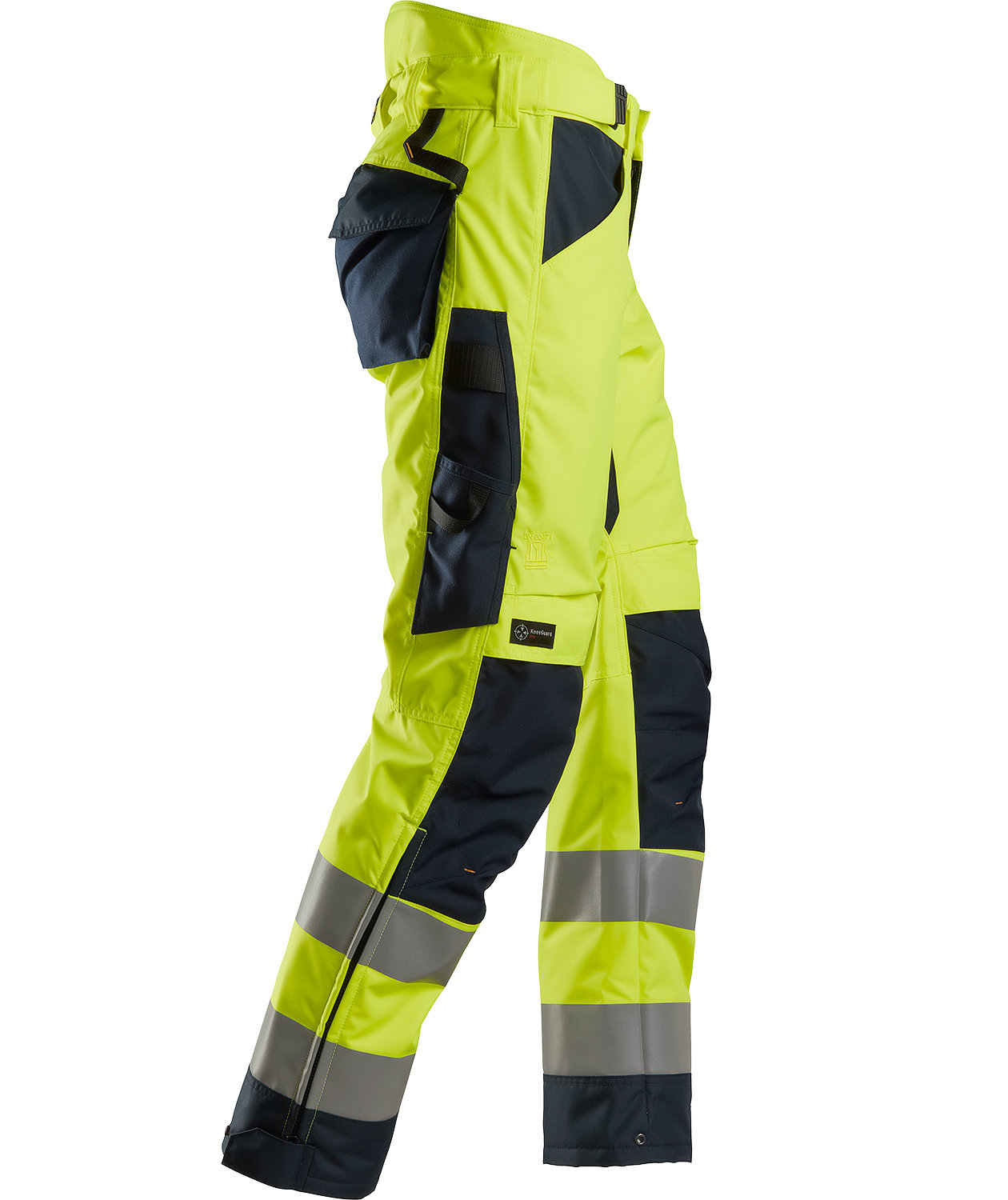 Snickers AllroundWork 37.5&reg; vinterbukse+ 6639, Hi-vis gul/marinebl&aring;, large image number 3