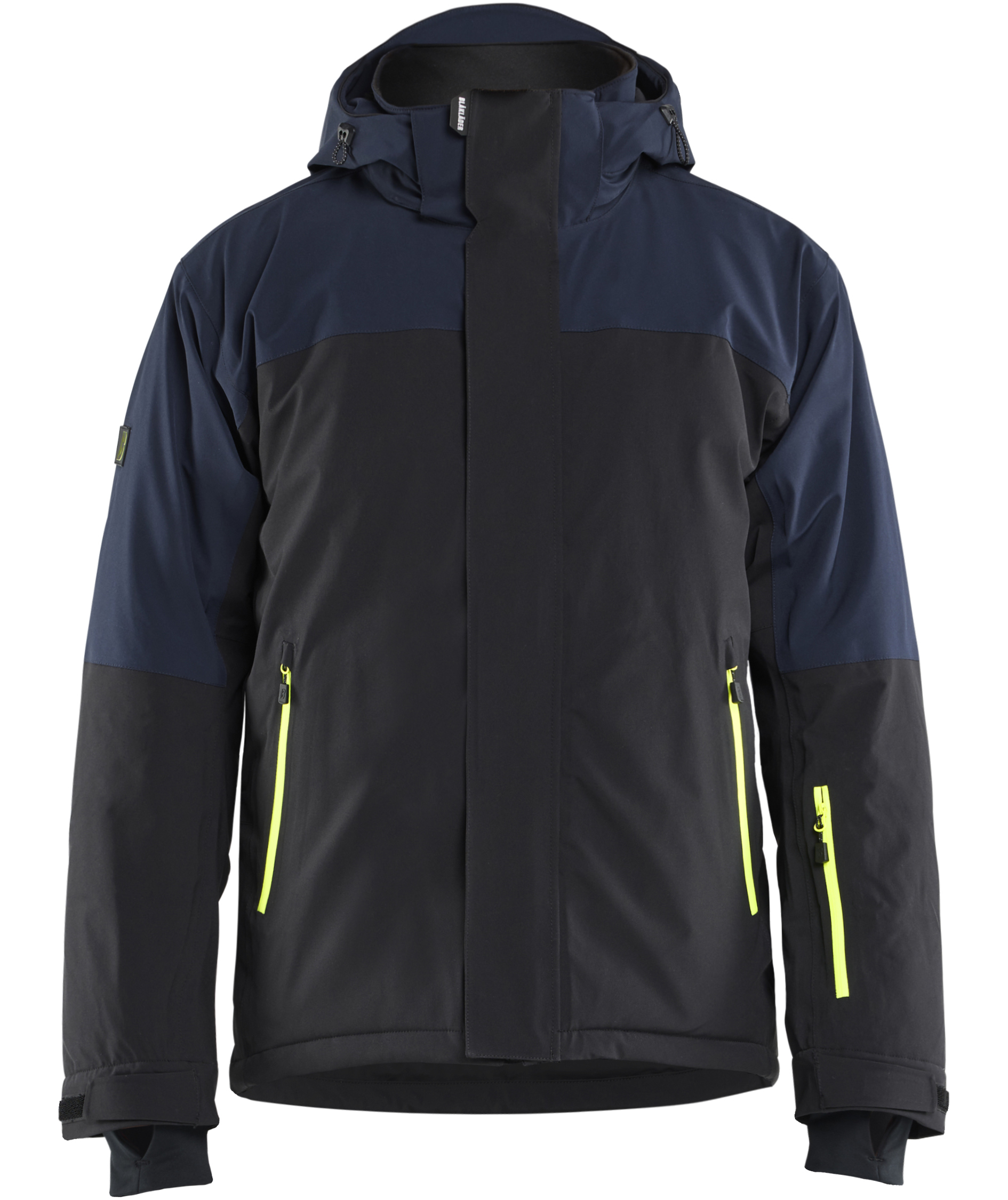 Bl&aring;kl&auml;der Striker vinterjakke full stretch, M&oslash;rk Marine/Hi-Vis Gul, M&oslash;rk Marine/Hi-Vis Gul, swatch