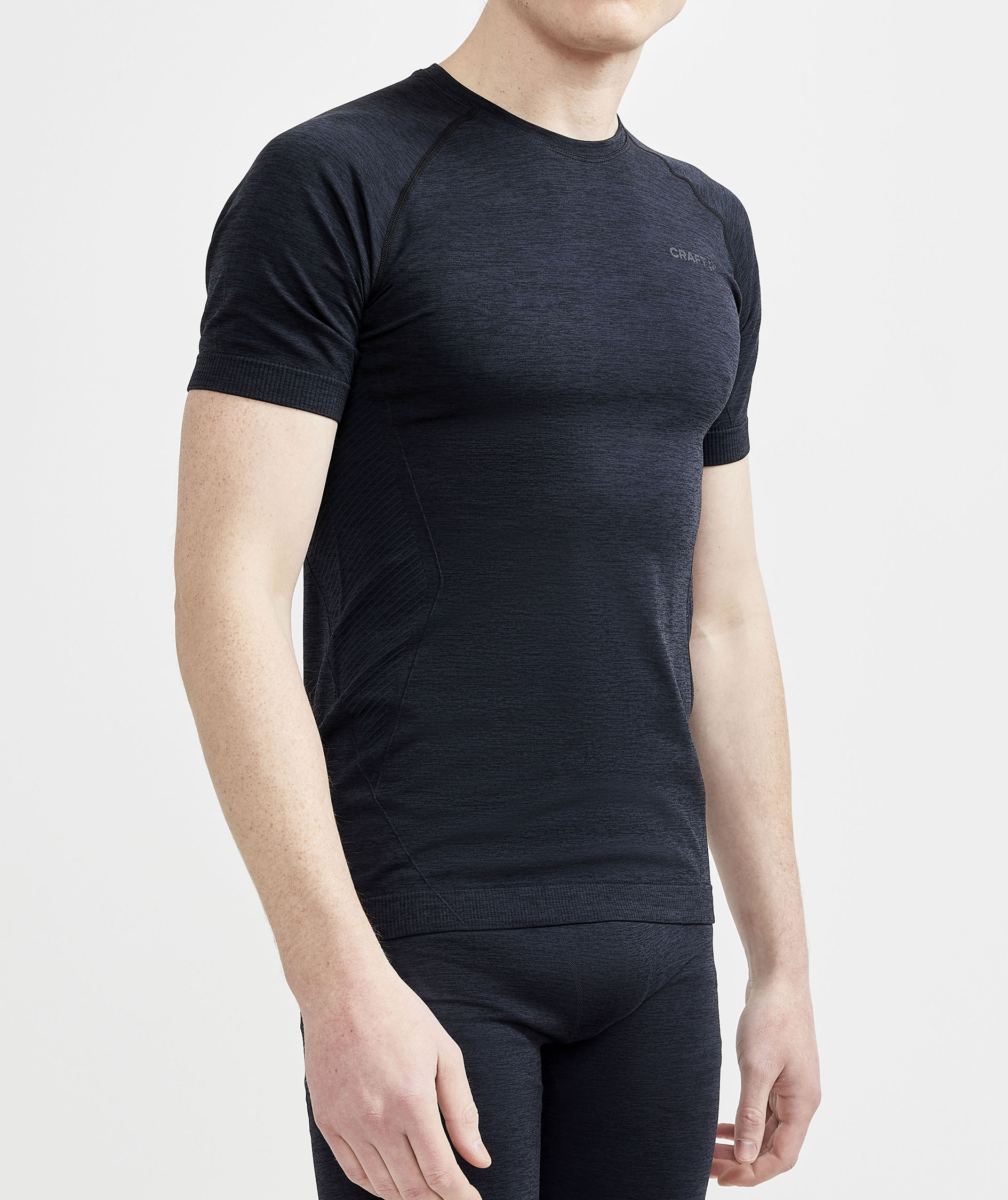 Craft CORE Dry Active Comfort kortermet baselayer genser, Black, large image number 3