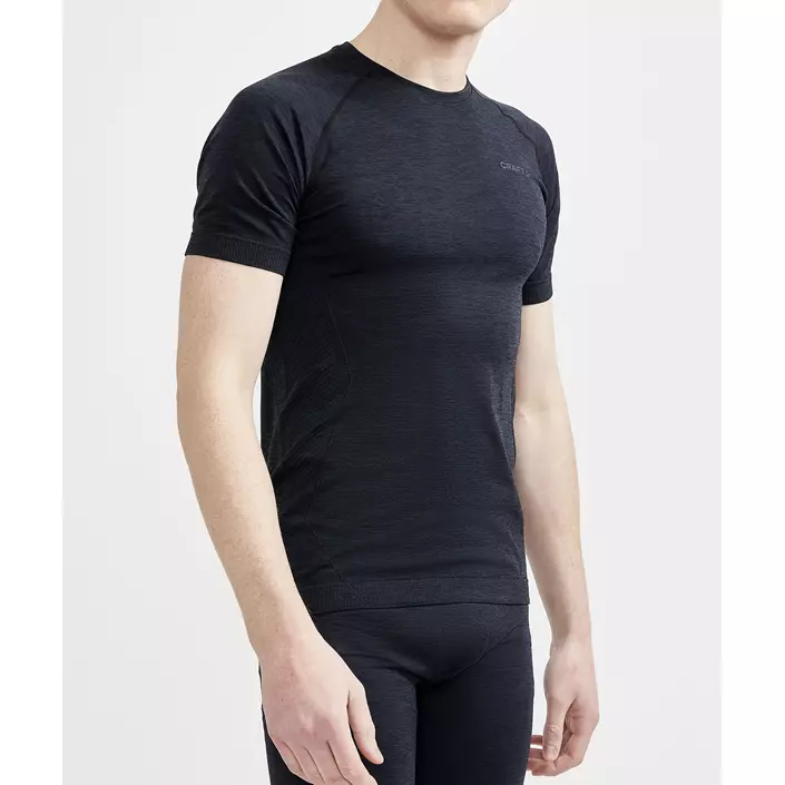 Craft CORE Dry Active Comfort kurzärmlige Baselayer Sweater, Black, large image number 3
