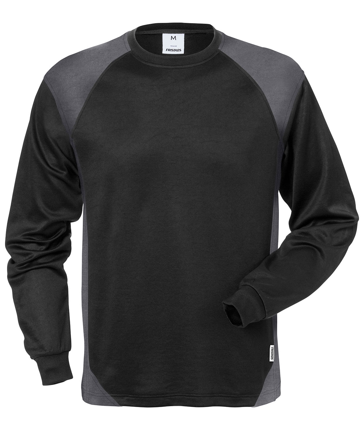Fristads l&aring;ng&auml;rmad T-shirt 7071 THV, Svart/Gr&aring;, Svart/Gr&aring;, swatch