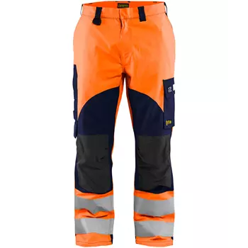Blåkläder Multinorm arbeidsbukse, Hi-vis Oransje/Marineblå