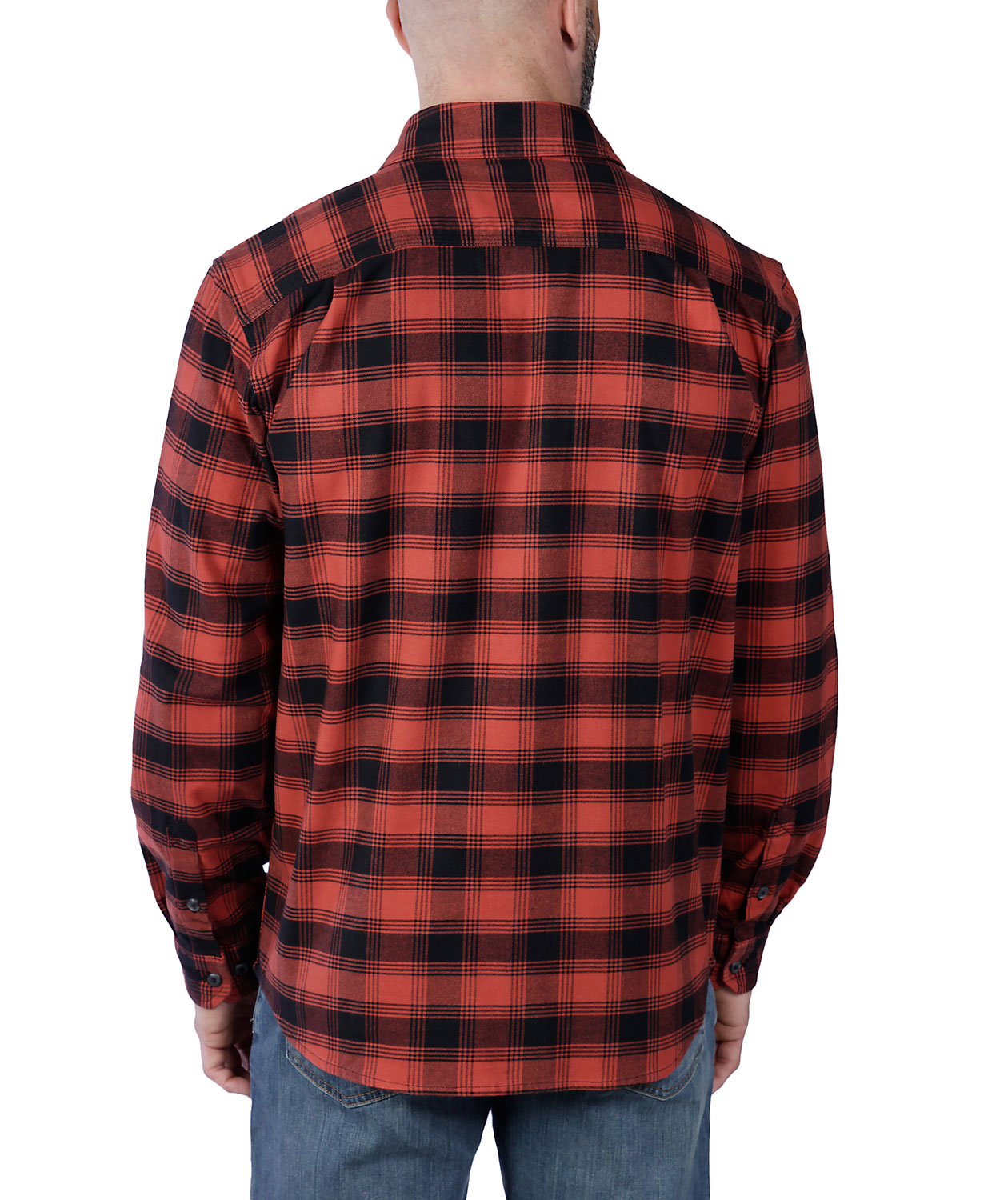 Carhartt  Midweight flannelskjorte, Red Ochre, large image number 3