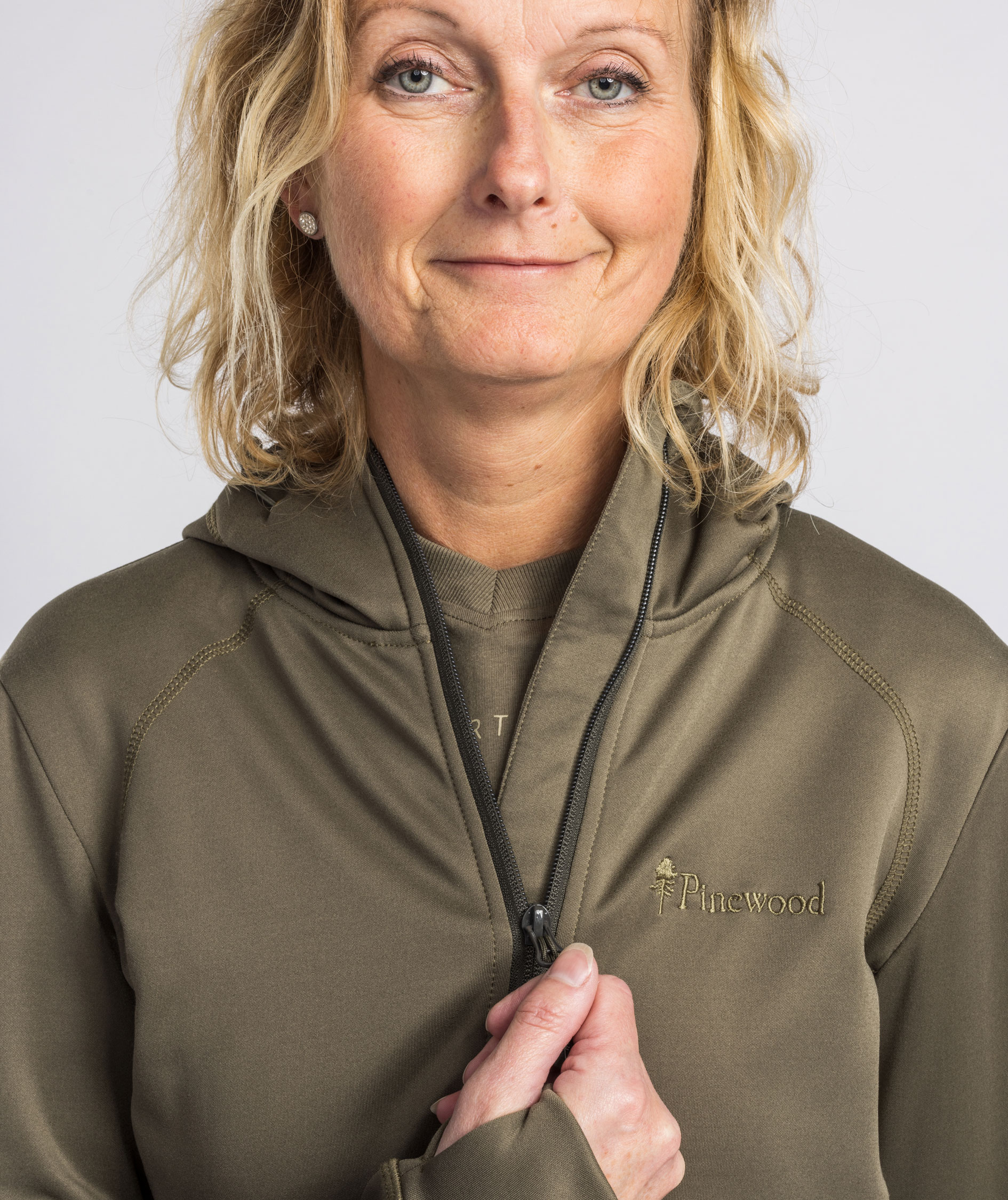 Pinewood Finnveden dame fleecejakke, Olive, large image number 5